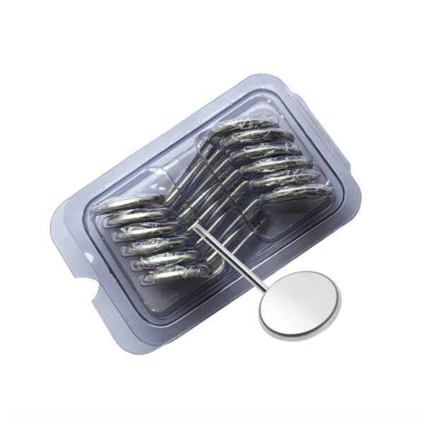 KJCSurgical Dental Mouth Mirror Tops Plain Size 5 (Pack of 12)